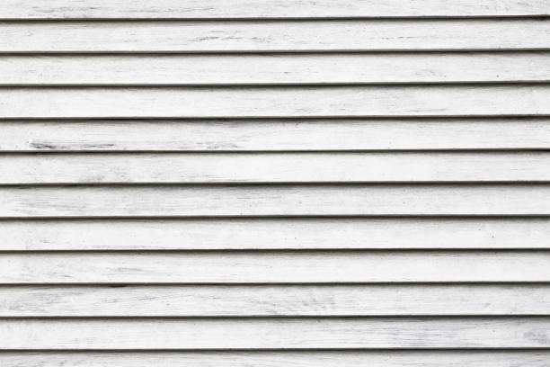 istock Horizontal stripes texture. White wood background. Lines pattern. White paint wooden panel. 1775926328