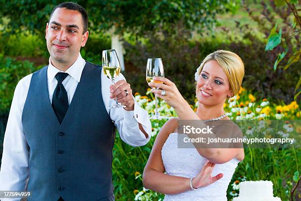 Braut Und Bräutigam Hochzeitstoasts Stockfoto und mehr Bilder von Alkoholisches Getränk - Alkoholisches Getränk, Alkoholismus, Braut