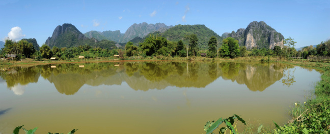 Rural scene near Vang Vieng on Laos