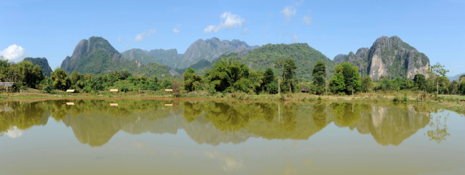 Rural scene near Vang Vieng on Laos
