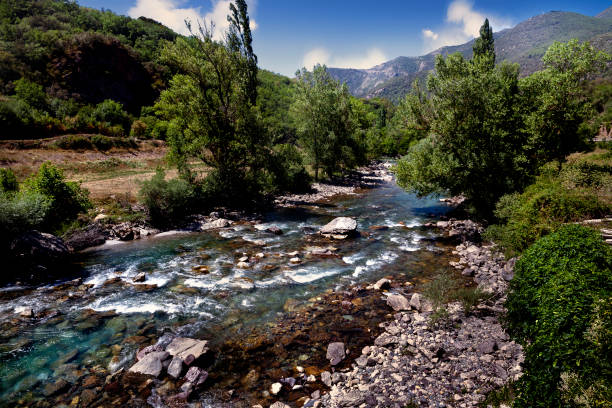 Nogueera Pallaresa river in Baro. Lérida.