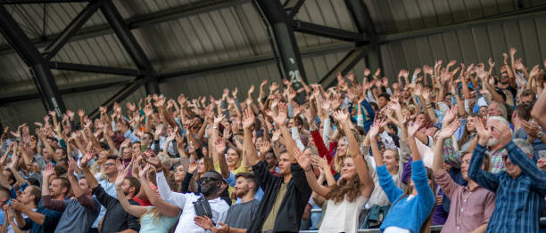 istock Large crowd in a football stadium 1775964317
