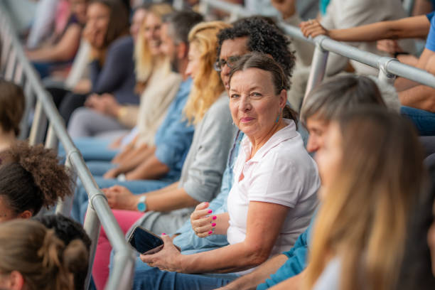 istock Large crowd in a football stadium 1775964344