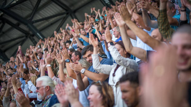 istock Large crowd in a football stadium 1775964758