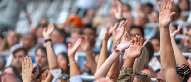 istock Large crowd in a football stadium 1775964916