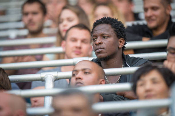 istock Large crowd in a football stadium 1775965448