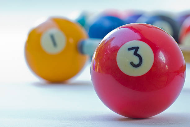 istock Focus on a 3-ball billiards at 177596558