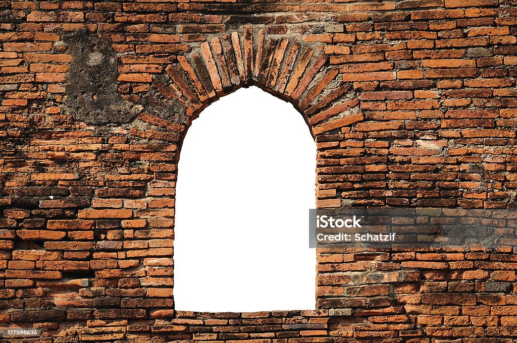 Brick Fenster - Lizenzfrei Abschirmen Stock-Foto