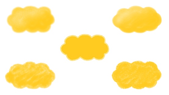 istock Simple and cute illustrations of fluffy clouds 1775990236