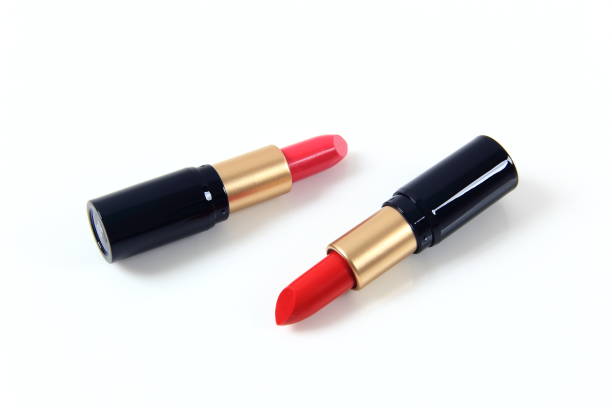 istock Red lipstick isolated on white background 1776017234