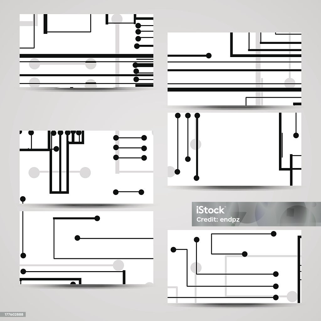 Вектор бизнес-Набор карт для вашего дизайна - Векторная графика Абстрактный роялти-фри