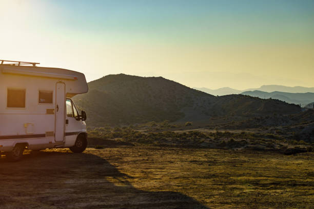 istock Camper rv in Tabernas desert, Spain 1776031189