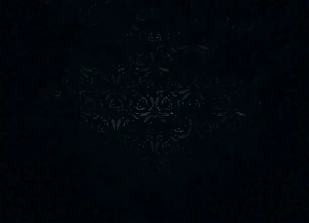 Vector illustration of dark flower gradient background