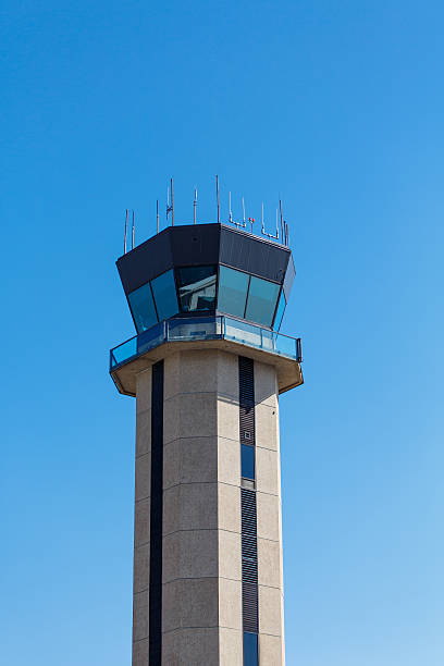 istock Airport Control Tower Against Blue Sky 177605108