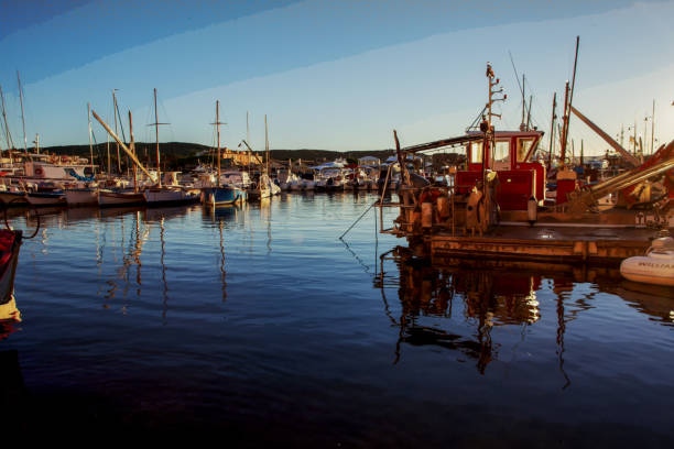 istock Amazing sunset view on harbor of Saint-Tropez 1776056943