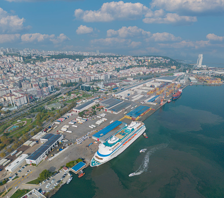 Astoria Grande in the port of Samsun in november 2023.