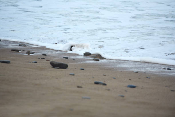 istock Plage du Sillon in Saint-Malo - pebbles and splashes 1776069257