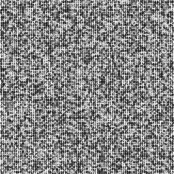 Vector illustration of A detailed noise texture pattern in grayscale, reminiscent of static on a vintage television screen.