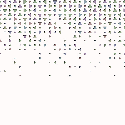 A Delicate Pattern Of Colorful Triangles Fading Into A White Background ...