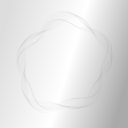 This minimalist image displays a series of fine, grey lines interwoven to form an abstract, loop-like structure that seems to float effortlessly against a gentle white gradient backdrop. The softness of the lines and the lightness of the design convey a sense of calm and simplicity. It is evocative of modern elegance and could serve as a sophisticated background for various applications, from web design to print and advertising.