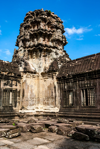 Exterior of the Angkor Wat temple, Angkor, Siem Reap, Cambodia, Asia