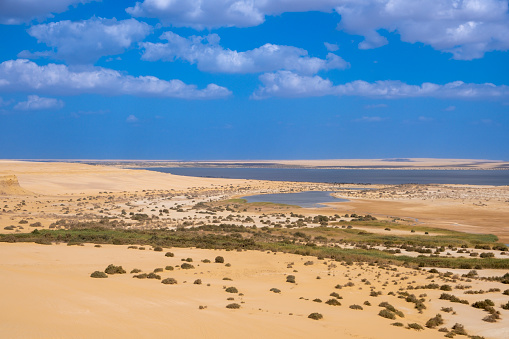 Fayoum desert and oasis  in Egypt