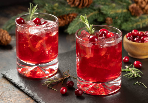 istock Cranberry cocktail with fresh cranberries and rosemary 1776179645