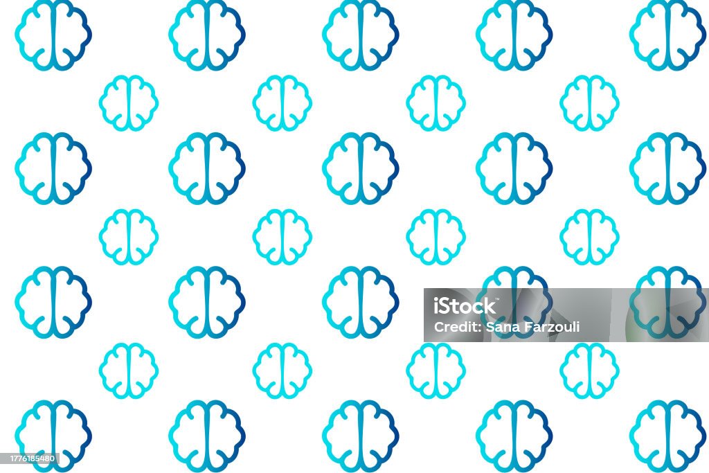 Abstract Brain Pattern Background Stock Illustration - Download Image ...