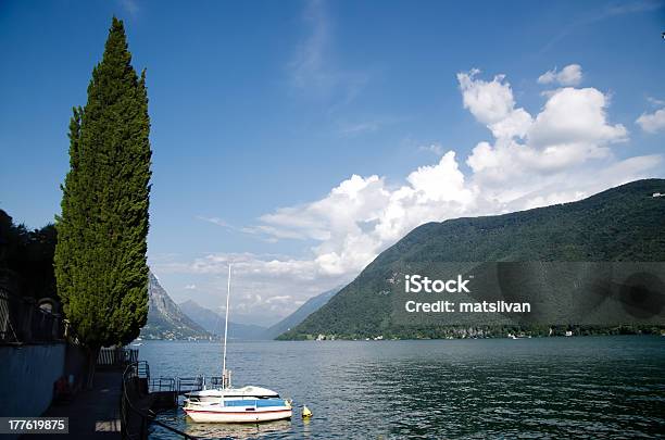 Альпийское Озеро — стоковые фотографии и другие картинки Lake Lugano - Lake Lugano, Без людей, Большой