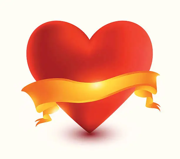 Vector illustration of Abstract heart