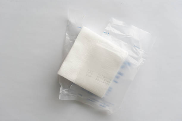 istock Sterile gauze pad in tear paper packaging 1776218176