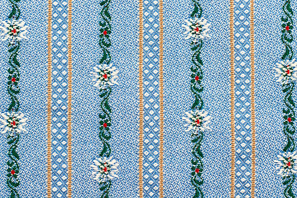 istock Traditional textile in Swiss Edelweiss pattern 177624313
