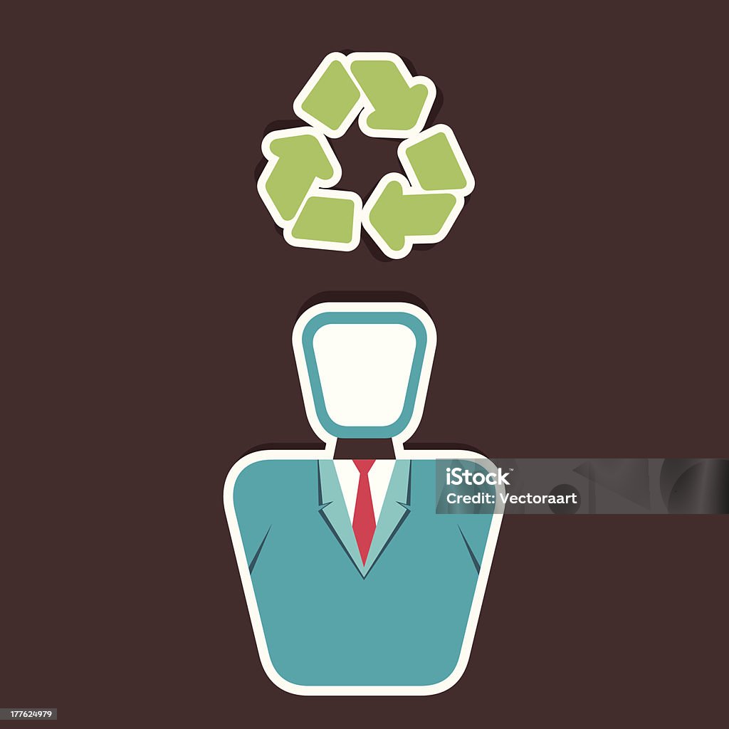 , das Recycling-Konzept - Lizenzfrei Abstrakt Vektorgrafik