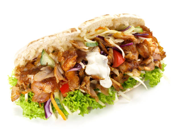 istock Kebab Sandwich on White isolated on white Background 1776251519