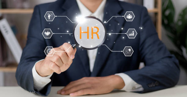 istock Human Resources (HR) management. People analytics, HR, recruitment, leadership and teambuilding. Online modern technologies for simplifying the human resources system. 1776271092