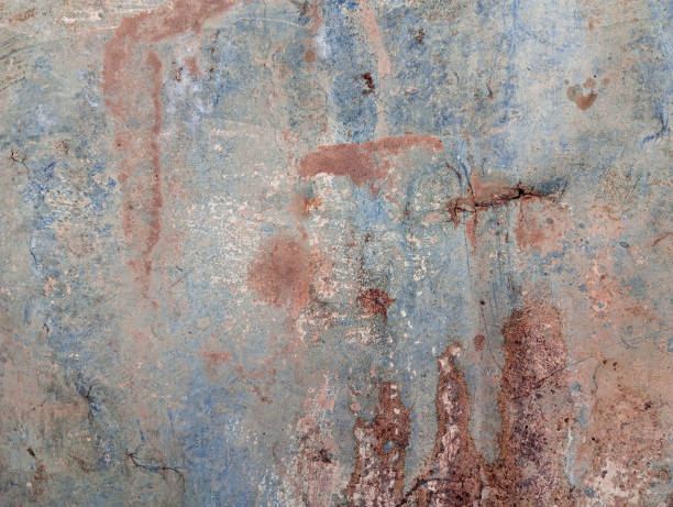 istock Weathered and rusty metallic board. Aged dirty metal panel. Abstract grunge background. Abstract grown rusted banner. 1776290055