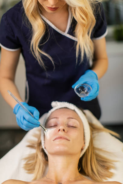 istock Young woman having skin treatment 1776296541