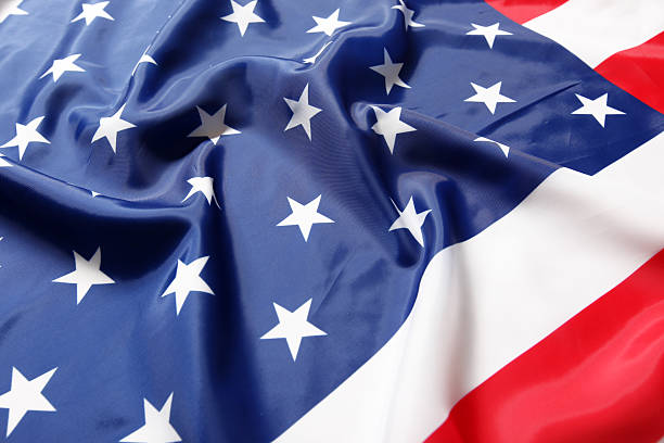 istock Closeup of American flag 177629796