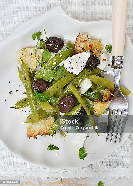 Salada De Feijão Verde - Fotografias de stock e mais imagens de Alimentação Saudável - Alimentação Saudável, Comida, Cru