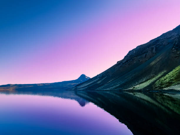 Hvalvatn lake in Iceland