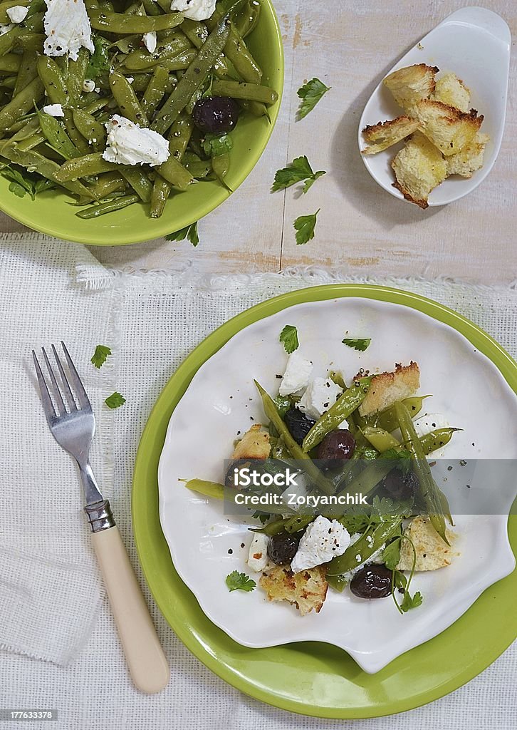 Ensalada de tomate verde - Foto de stock de Alimento libre de derechos