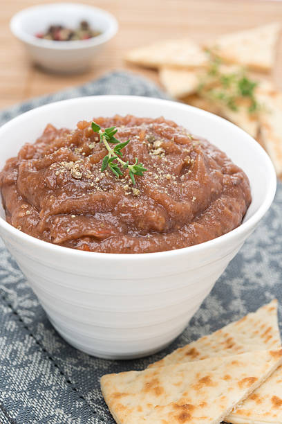 istock vegetable pate of eggplant and tomatoes, close-up 177635394