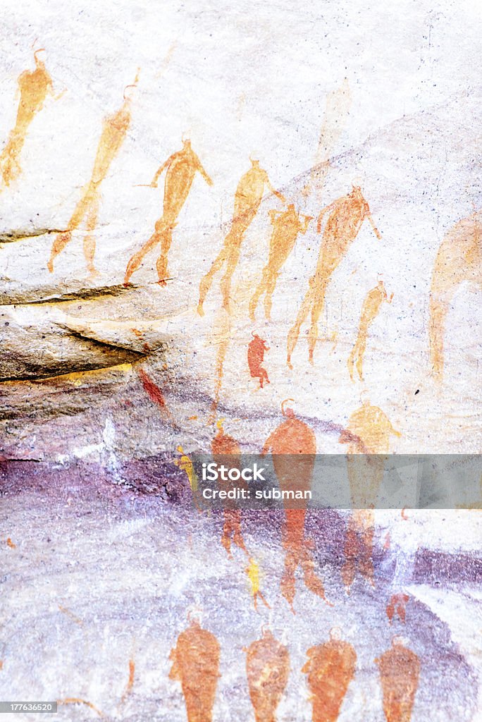 Наскальные рисунки Горы Седерберг - Стоковые фото Аборигенная культура роялти-фри