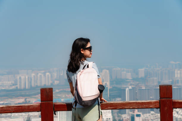 istock Passengers enjoy the city scenery on the observation deck 1776370852