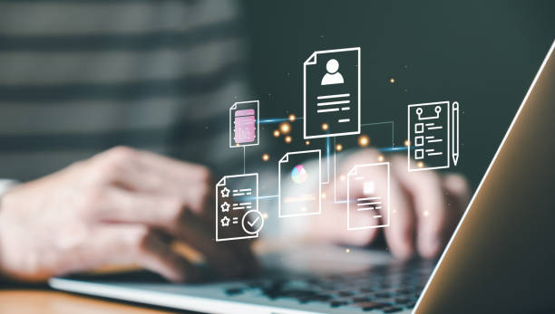 istock Entrepreneur using electronic devices for store customer data to gain customer insight in order to create marketing campaign that can help to increase sale and identify potential customer. 1776382374