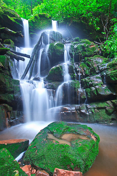 istock Beautiful  waterfall  asia thailand 177638614