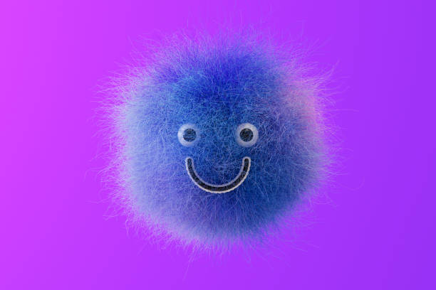 istock Hairy emoji sphere shaped fur 1776386763