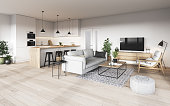 Modern interior living space