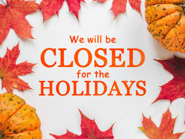 istock Signboard with the inscription We will be closed 1776418951