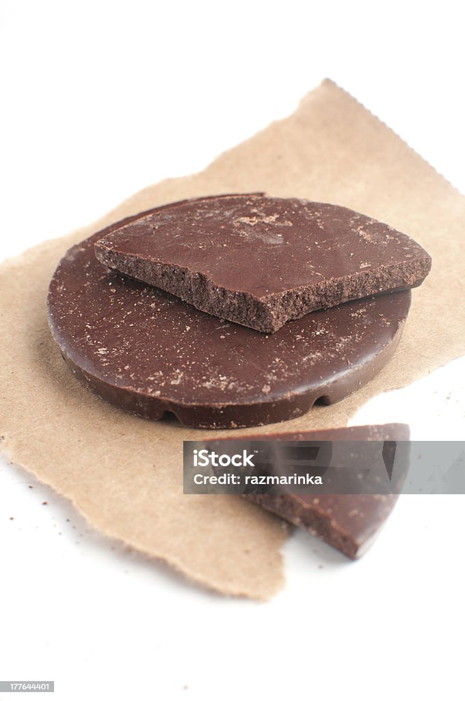 Blocchi di cioccolato forma circolare - Foto stock royalty-free di A forma di blocco